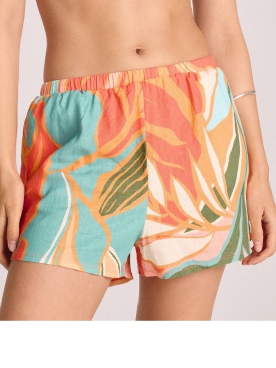 Vitamin A Pants - Vitamin A Multicolor Tropical Women linen blend Shorts NWT M